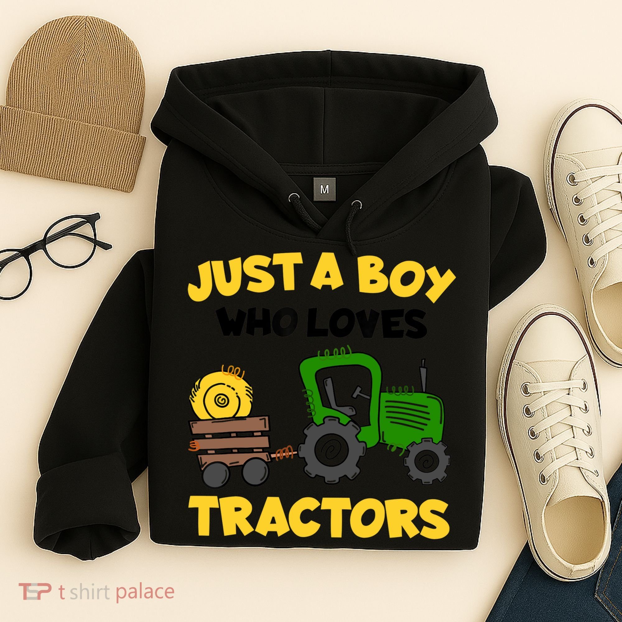 Tractor Costume Just A Boy Who Loves Tractors Hoodie