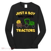 Tractor Costume Just A Boy Who Loves Tractors Long Sleeve Shirt thumb 0