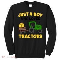 Tractor Costume Just A Boy Who Loves Tractors Sweatshirt thumb 0