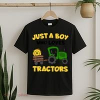 Tractor Costume Just A Boy Who Loves Tractors T-Shirt thumb 2