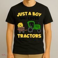 Tractor Costume Just A Boy Who Loves Tractors T-Shirt thumb 3