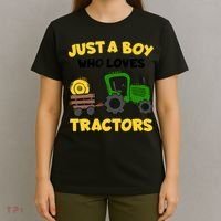 Tractor Costume Just A Boy Who Loves Tractors T-Shirt thumb 4