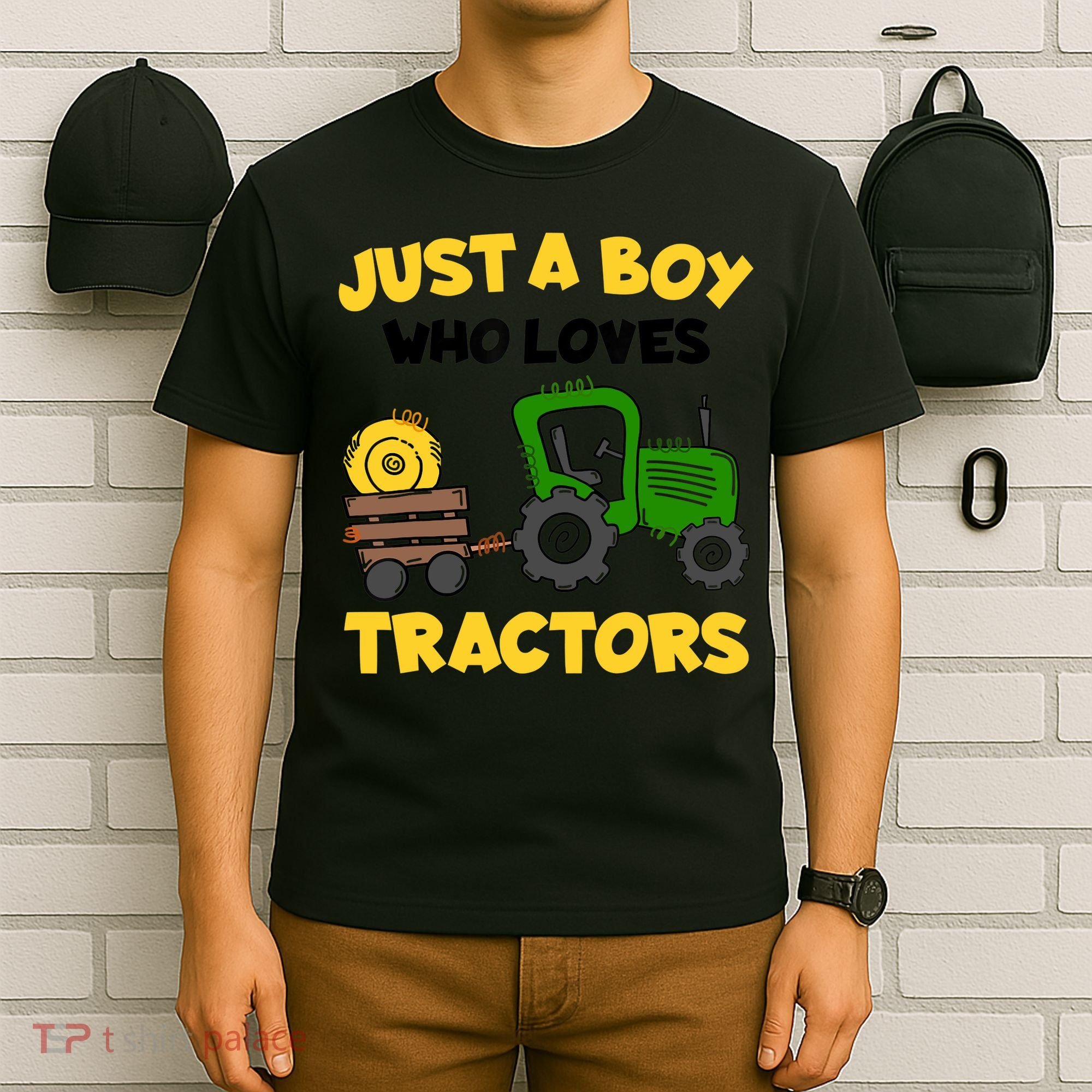 Tractor Costume Just A Boy Who Loves Tractors T-Shirt