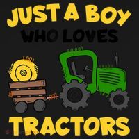 Tractor Costume Just A Boy Who Loves Tractors Button thumb 1