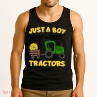 Tractor Costume Just A Boy Who Loves Tractors Tank Top thumb 3