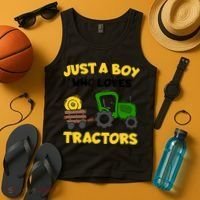 Tractor Costume Just A Boy Who Loves Tractors Tank Top thumb 4