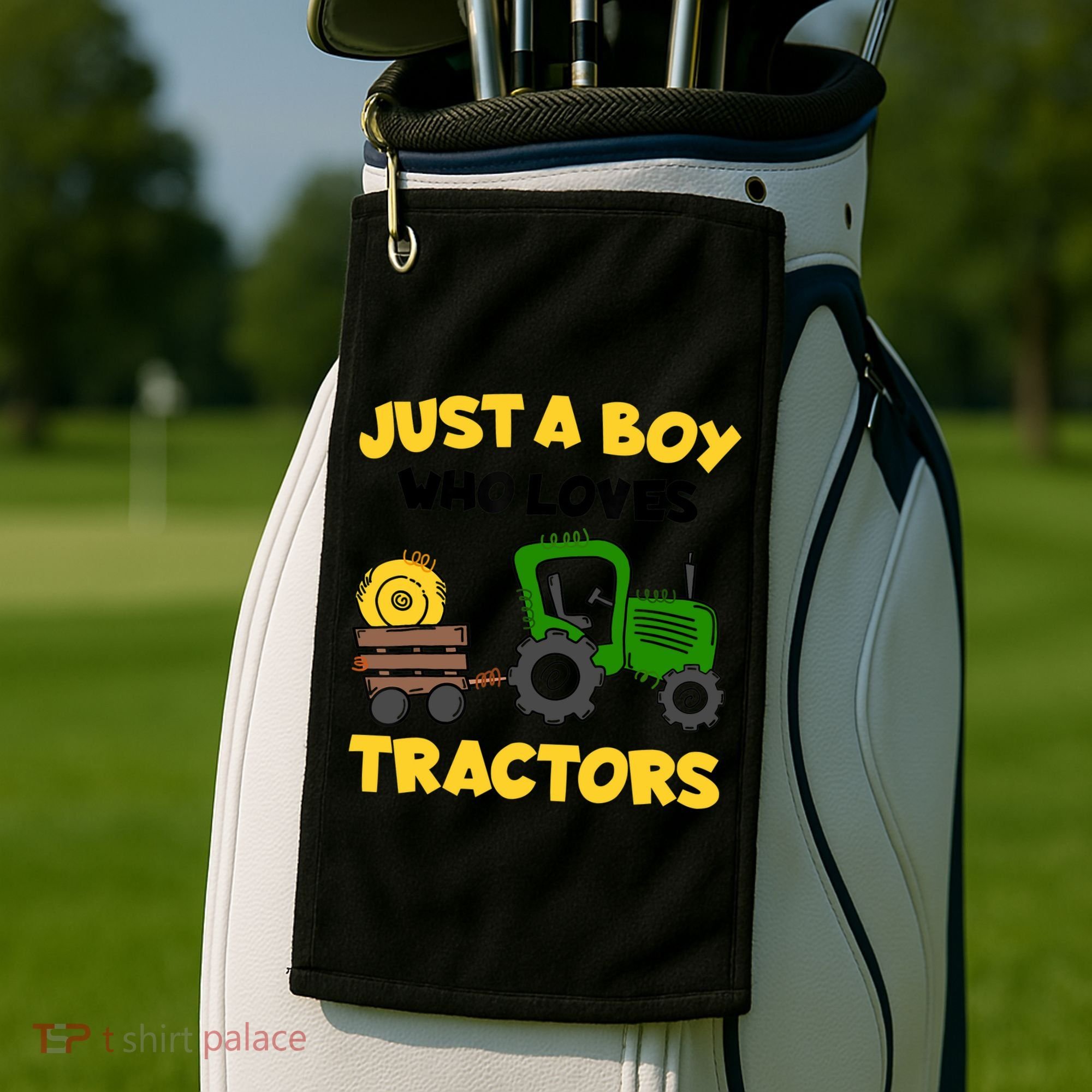 Tractor Costume Just A Boy Who Loves Tractors Golf Towel