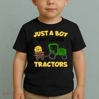 Tractor Costume Just A Boy Who Loves Tractors Toddler T-Shirt thumb 2