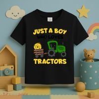 Tractor Costume Just A Boy Who Loves Tractors Toddler T-Shirt thumb 3