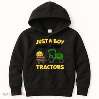 Tractor Costume Just A Boy Who Loves Tractors Kids Hoodie thumb 0
