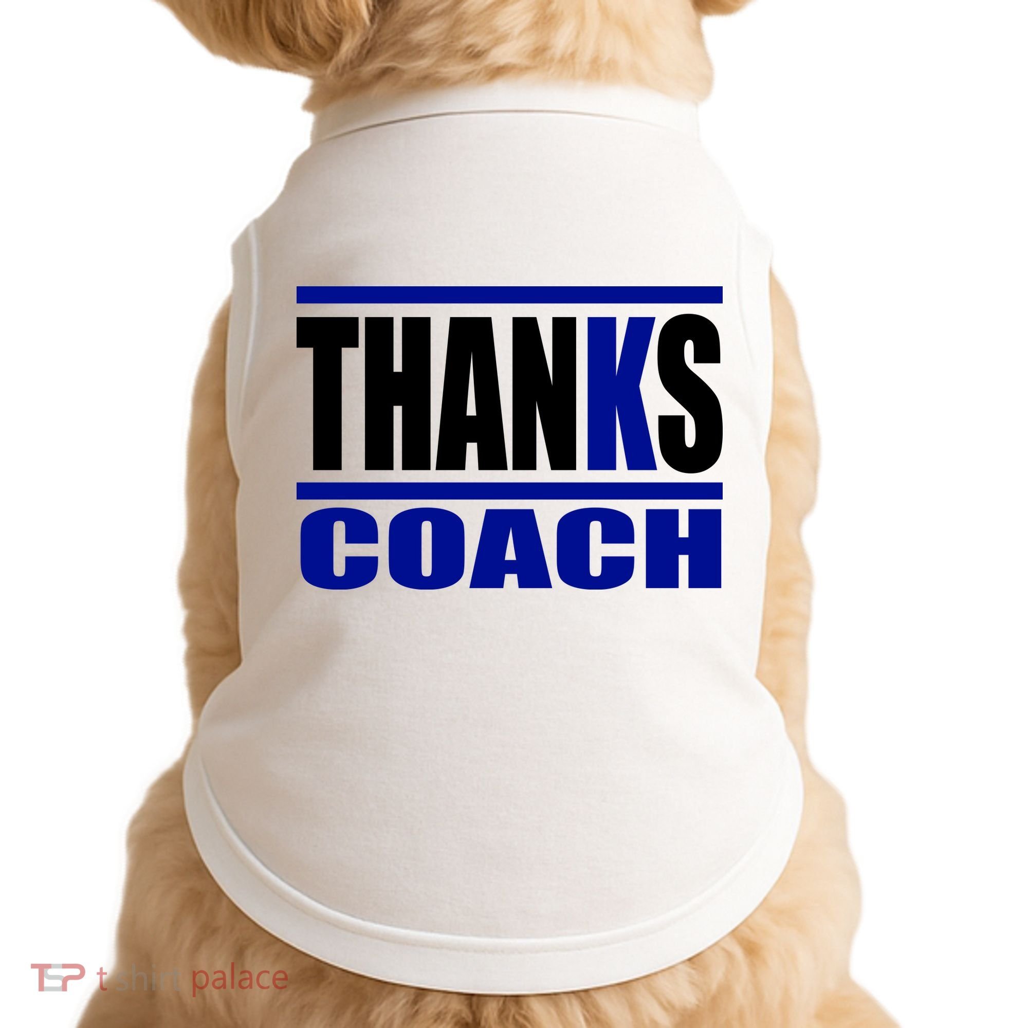 Thanks Coach K Basketball Doggie Tank
