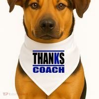 Thanks Coach K Basketball USA-Made Doggie Bandana thumb 1
