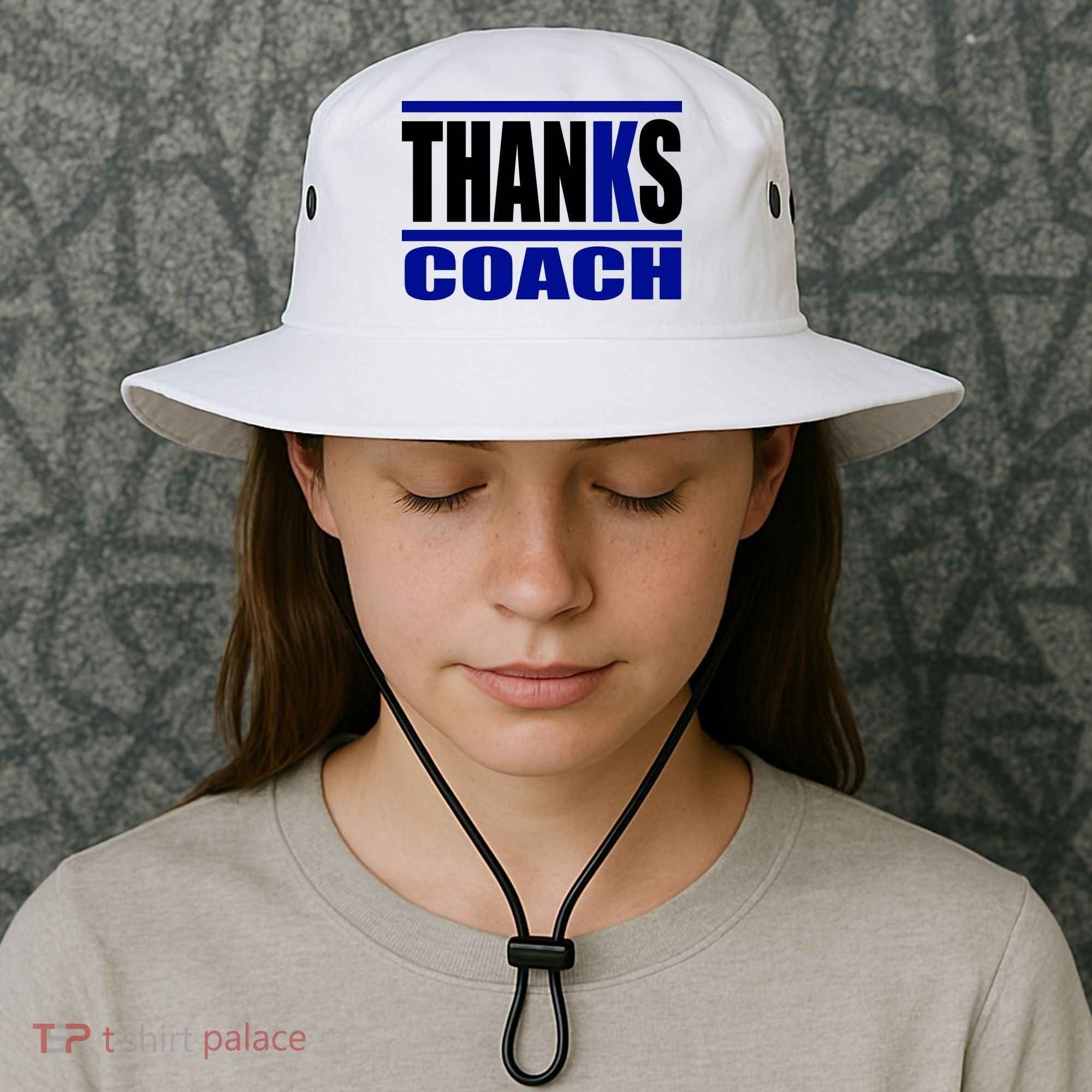 Thanks Coach K Basketball Bucket Hat