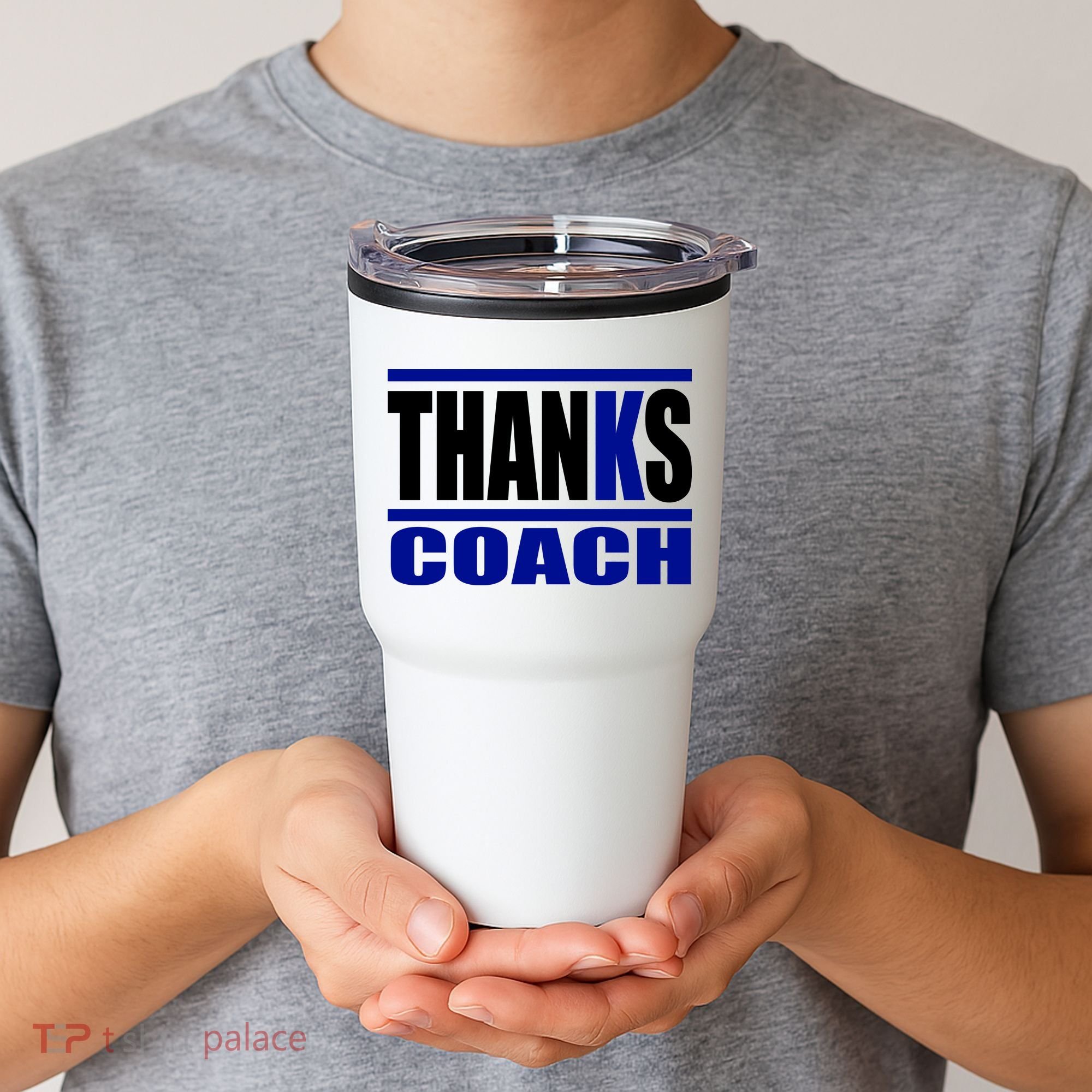 Thanks Coach K Basketball Tumbler