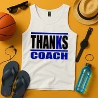 Thanks Coach K Basketball Tank Top thumb 4