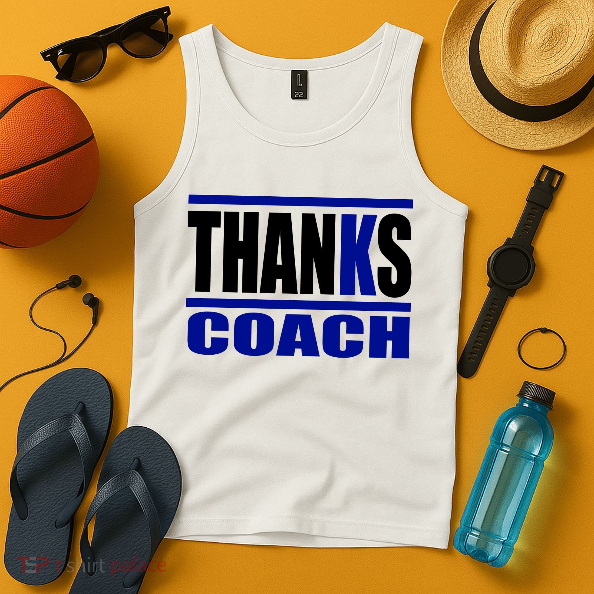 Thanks Coach K Basketball Tank Top