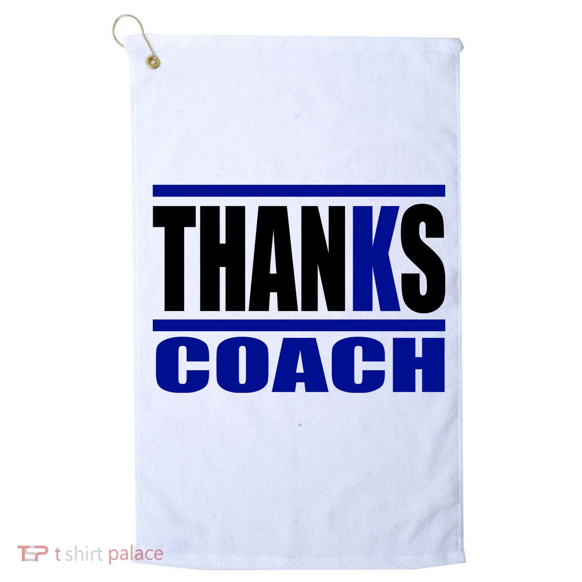 Thanks Coach K Basketball Golf Towel