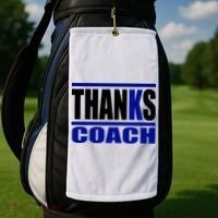 Thanks Coach K Basketball Golf Towel thumb 2