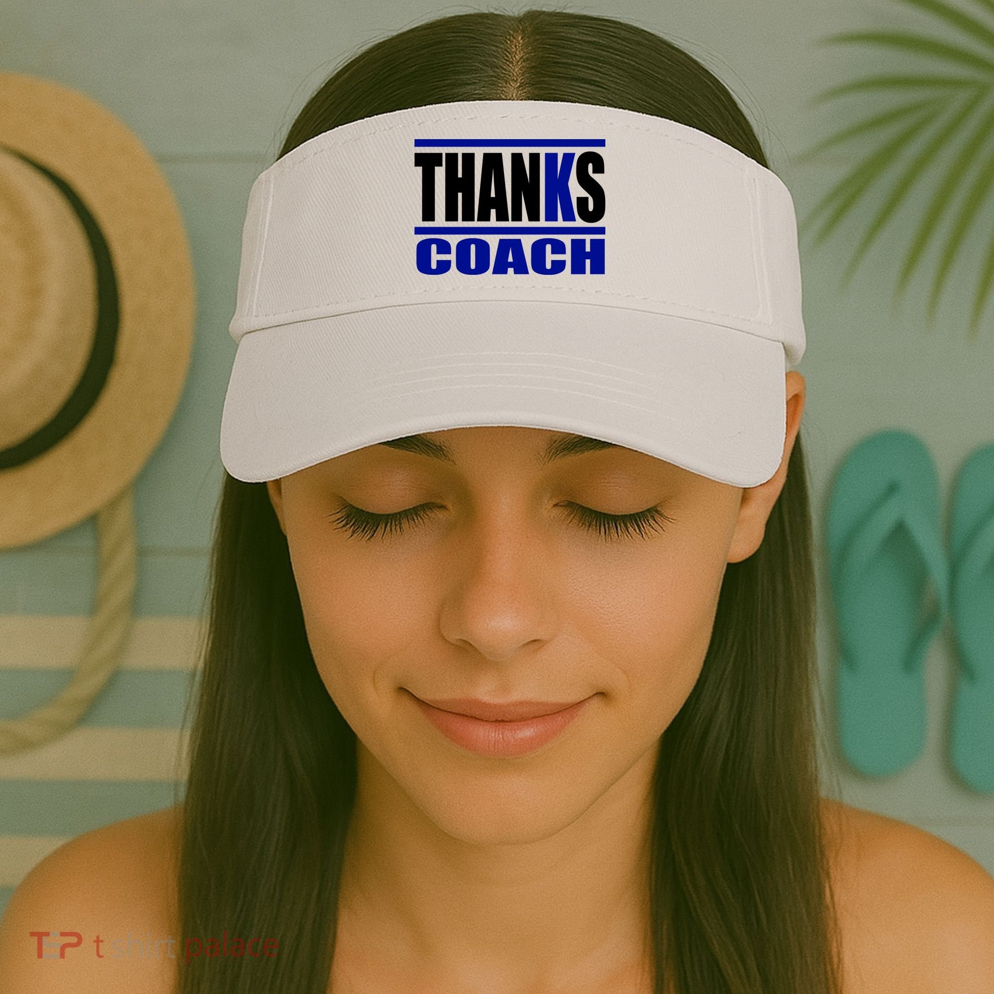 Thanks Coach K Basketball Visor
