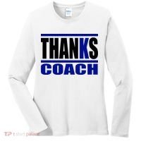 Thanks Coach K Basketball Women's Long Sleeve Shirt thumb 0