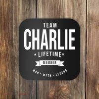 Team Charlie Kirk Life Time Memeber Man Myth Legend Coaster thumb 0