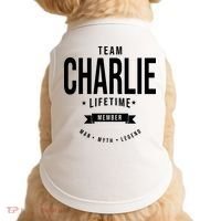 Team Charlie Kirk Life Time Memeber Man Myth Legend Doggie Tank thumb 0