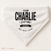 Team Charlie Kirk Life Time Memeber Man Myth Legend USA-Made Doggie Bandana thumb 0