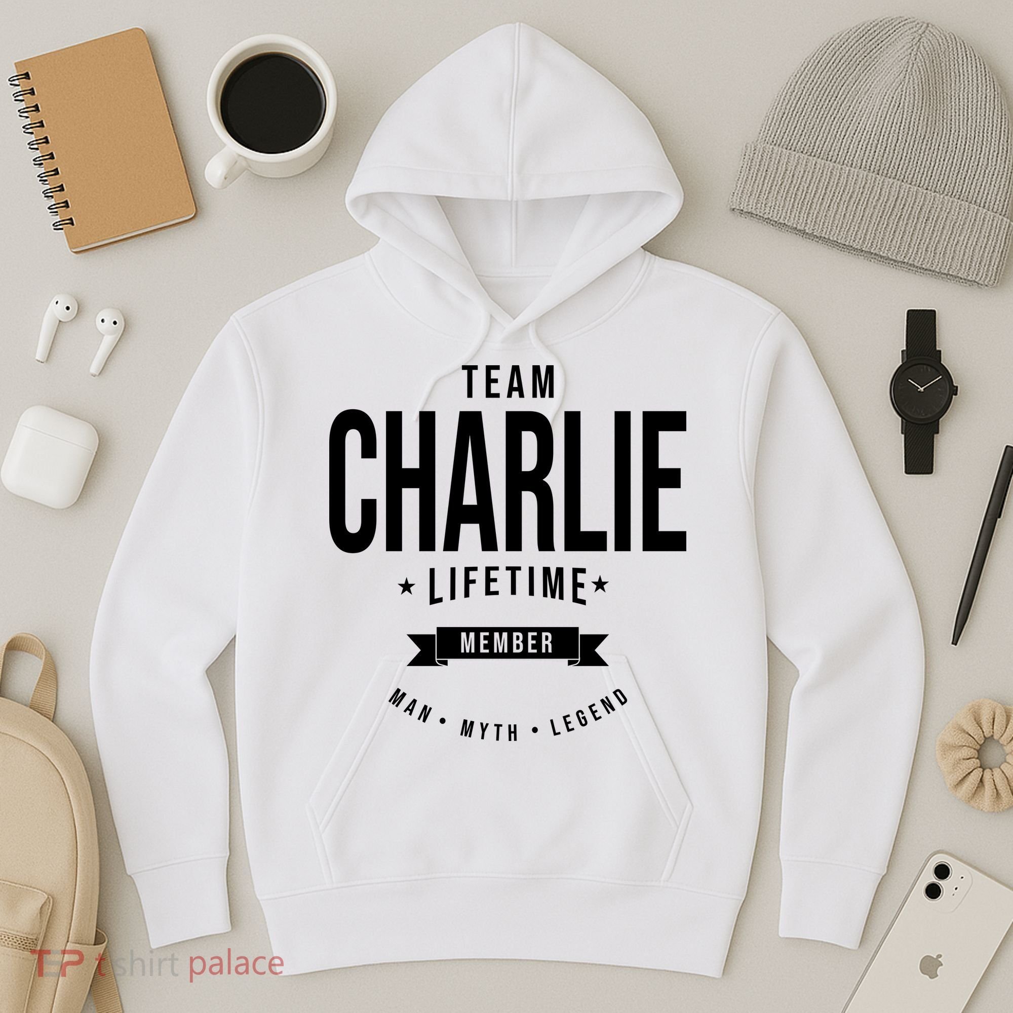 Team Charlie Kirk Life Time Memeber Man Myth Legend Hoodie