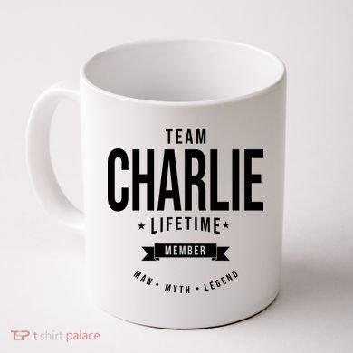 Team Charlie Kirk Life Time Memeber Man Myth Legend Coffee Mug