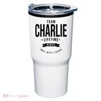 Team Charlie Kirk Life Time Memeber Man Myth Legend Tumbler thumb 0