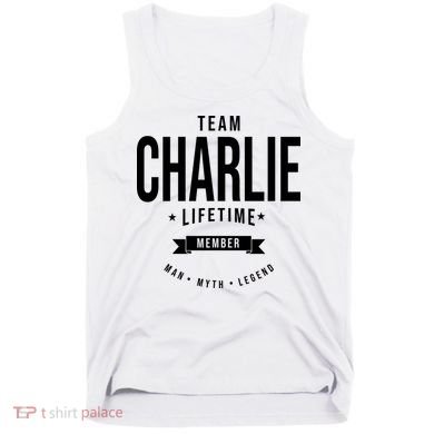 Team Charlie Kirk Life Time Memeber Man Myth Legend Tank Top