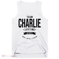 Team Charlie Kirk Life Time Memeber Man Myth Legend Tank Top thumb 0