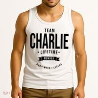Team Charlie Kirk Life Time Memeber Man Myth Legend Tank Top thumb 3