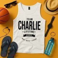 Team Charlie Kirk Life Time Memeber Man Myth Legend Tank Top thumb 4