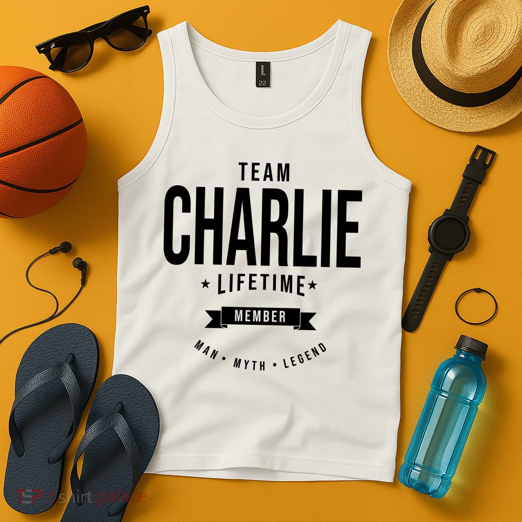 Team Charlie Kirk Life Time Memeber Man Myth Legend Tank Top