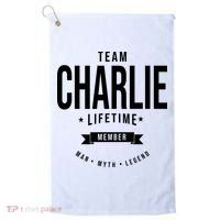 Team Charlie Kirk Life Time Memeber Man Myth Legend Golf Towel thumb 0