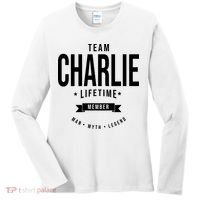 Team Charlie Kirk Life Time Memeber Man Myth Legend Women's Long Sleeve Shirt thumb 0