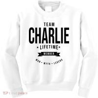 Team Charlie Kirk Life Time Memeber Man Myth Legend Kids Sweatshirt thumb 0