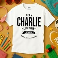 Team Charlie Kirk Life Time Memeber Man Myth Legend Kids T-Shirt thumb 3