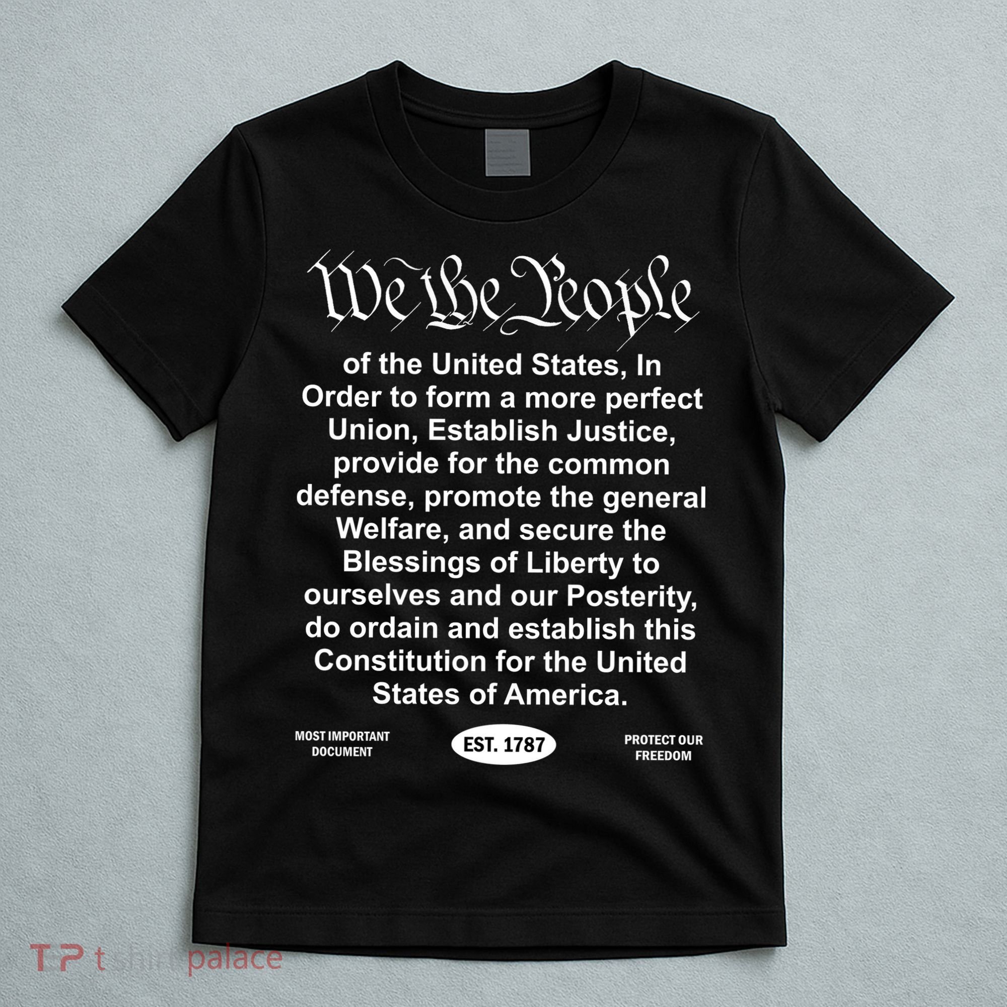 The Charlie Kirk We The People Tribute Constitution Freedom T-Shirt