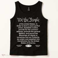 The Charlie Kirk We The People Tribute Constitution Freedom Tank Top thumb 2