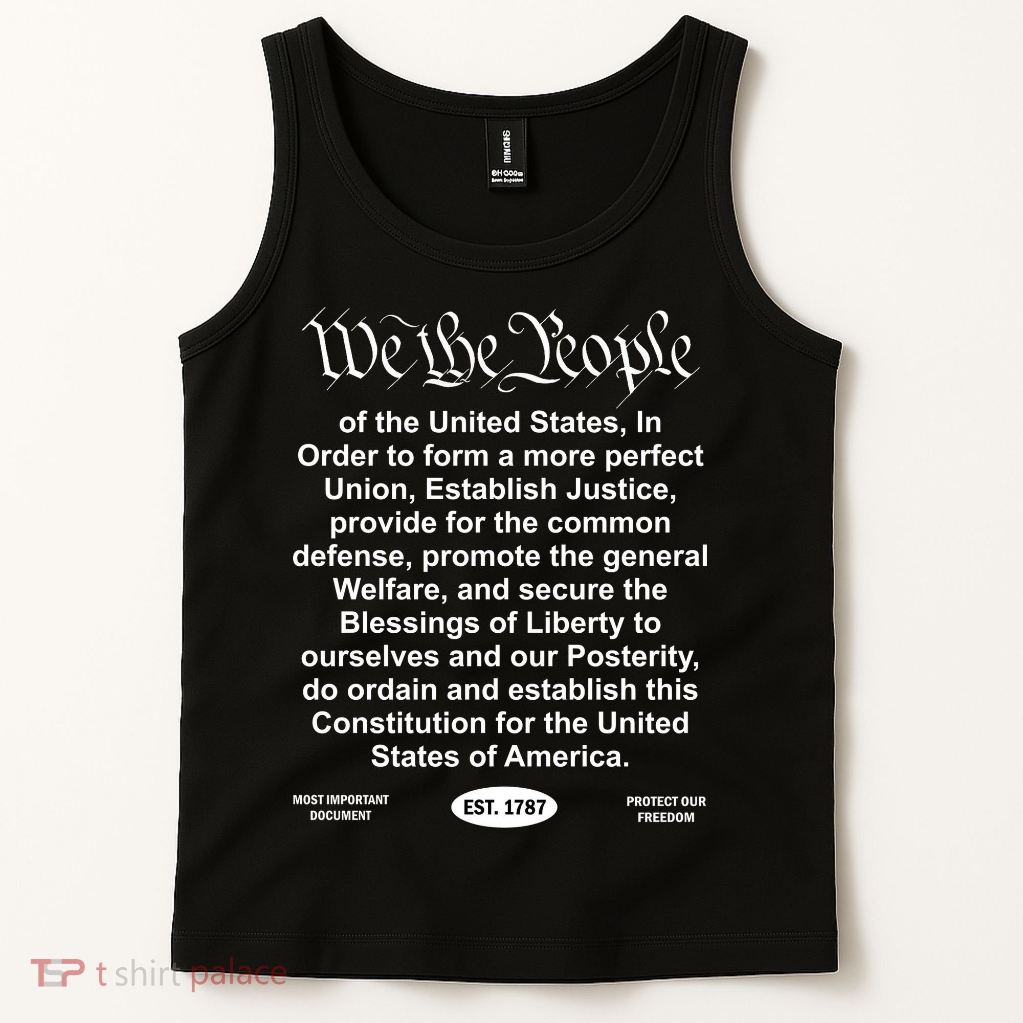 The Charlie Kirk We The People Tribute Constitution Freedom Tank Top