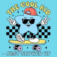 The Cool Kid Just Showed Up Back To School Button thumb 1