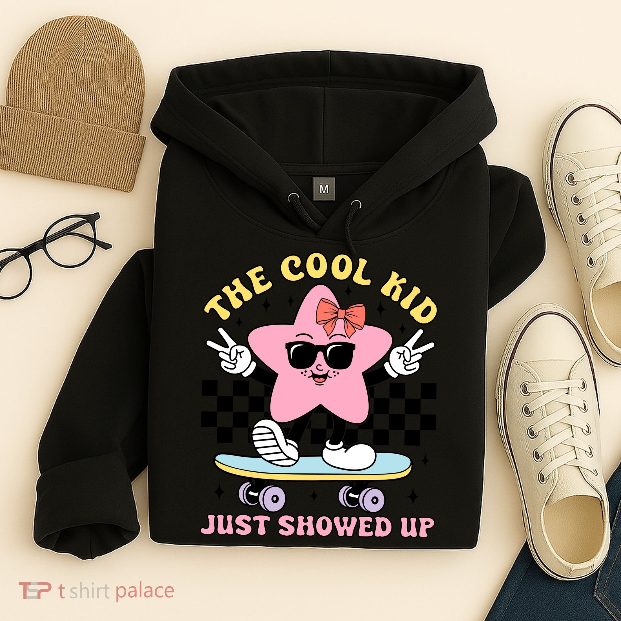 The Cool Kid Just Showed Up Girly Back To School Hoodie