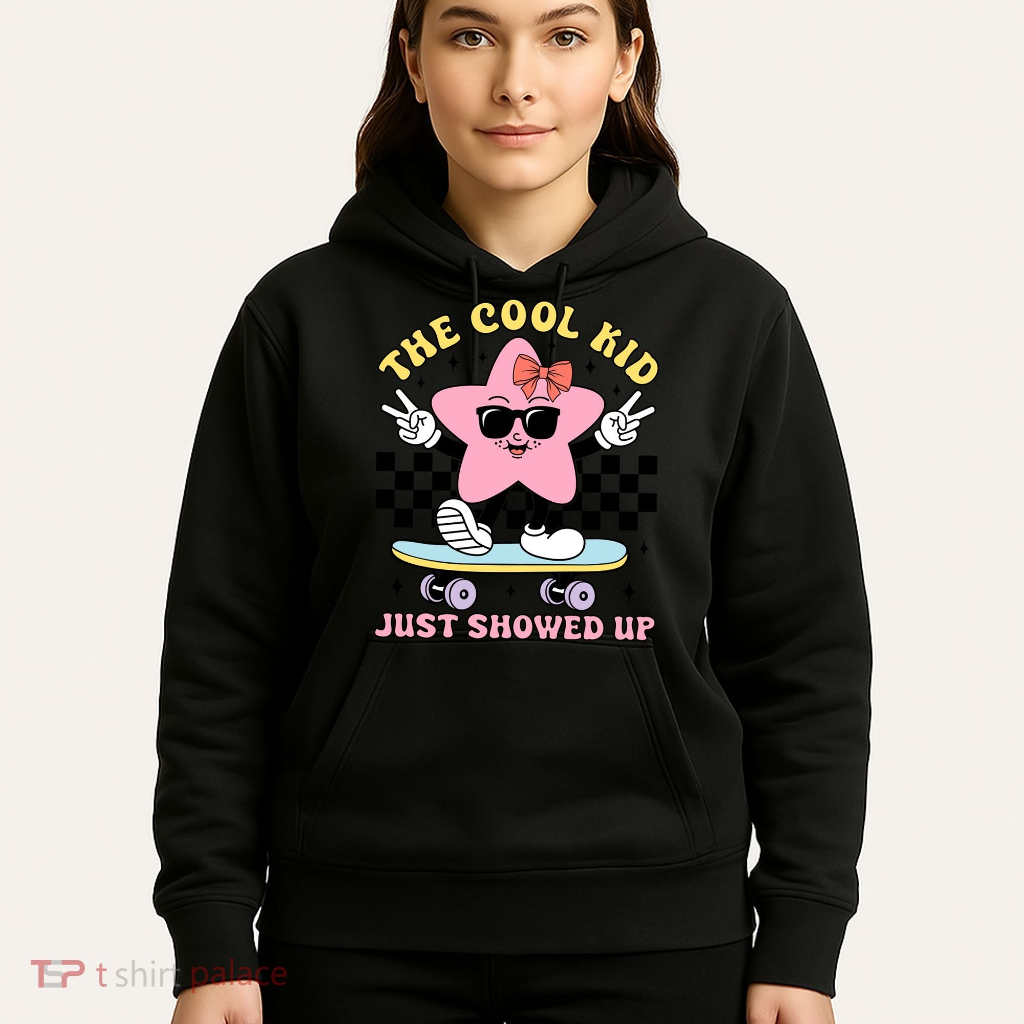 The Cool Kid Just Showed Up Girly Back To School Hoodie