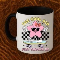 The Cool Kid Just Showed Up Girly Back To School Coffee Mug thumb 2