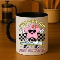 The Cool Kid Just Showed Up Girly Back To School Coffee Mug thumb 4