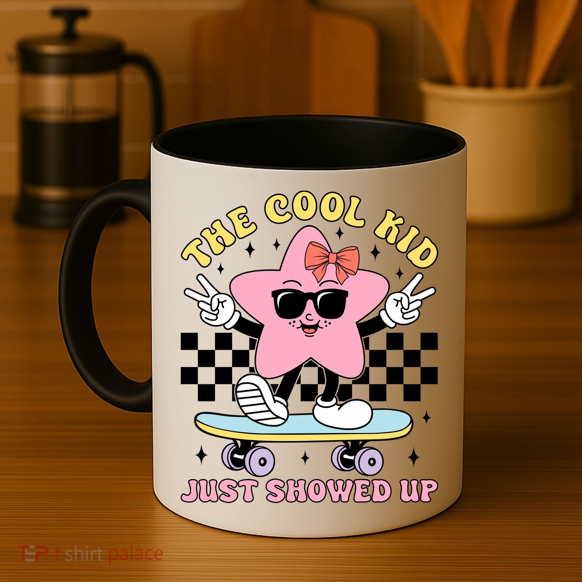 The Cool Kid Just Showed Up Girly Back To School Coffee Mug