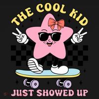 The Cool Kid Just Showed Up Girly Back To School Women's Hoodie thumb 2