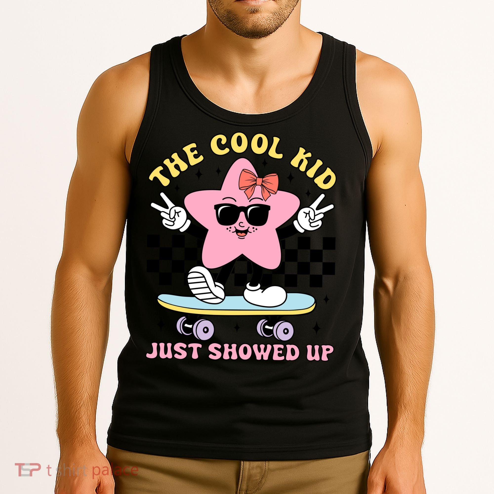 The Cool Kid Just Showed Up Girly Back To School Tank Top